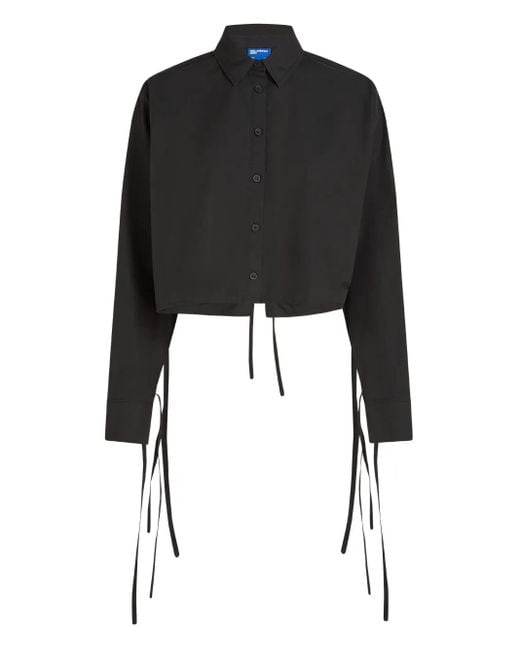 Karl Lagerfeld Black Button-Down Shirt