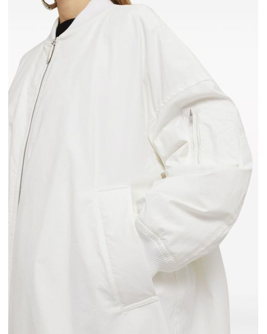 Doudoune à fermeture zippée Jil Sander en coloris White