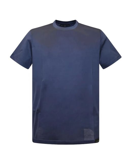 Low Brand Blue Crew-Neck T-Shirt for men