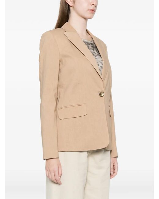 Pinko Natural Blazer À Boutonnière