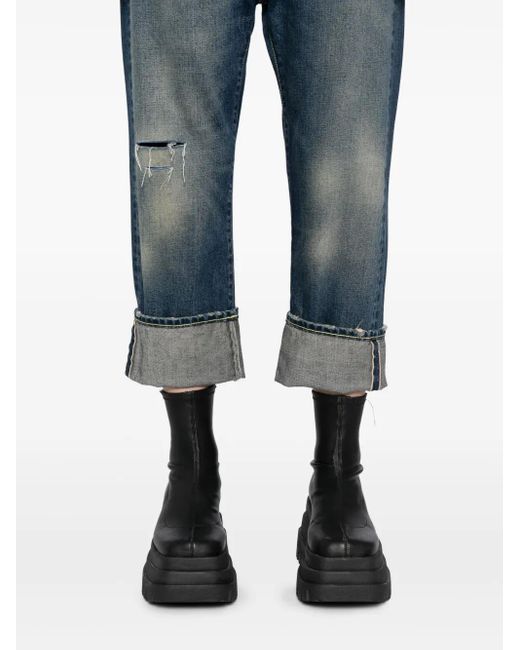 R13 Blue Jeans mit Umschlag
