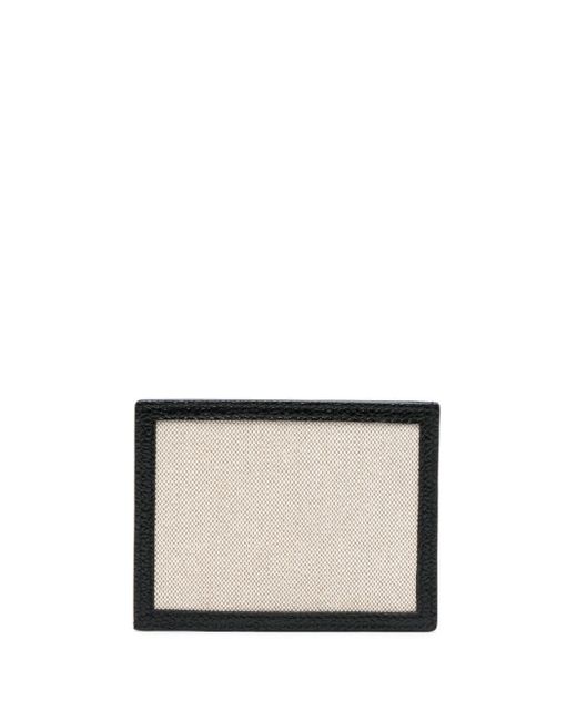 Thom Browne White Rwb-stripe Canvas Cardholder