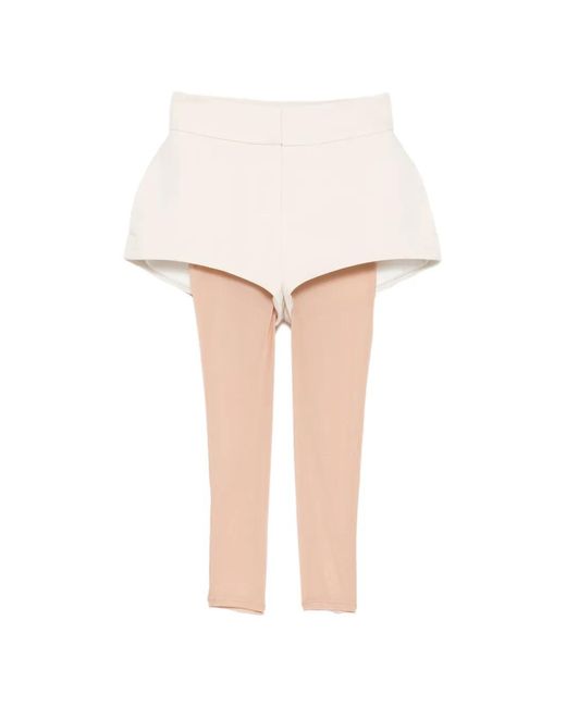 Vestiaire d'un Oiseau Libre White High-Rise Structured Shorts