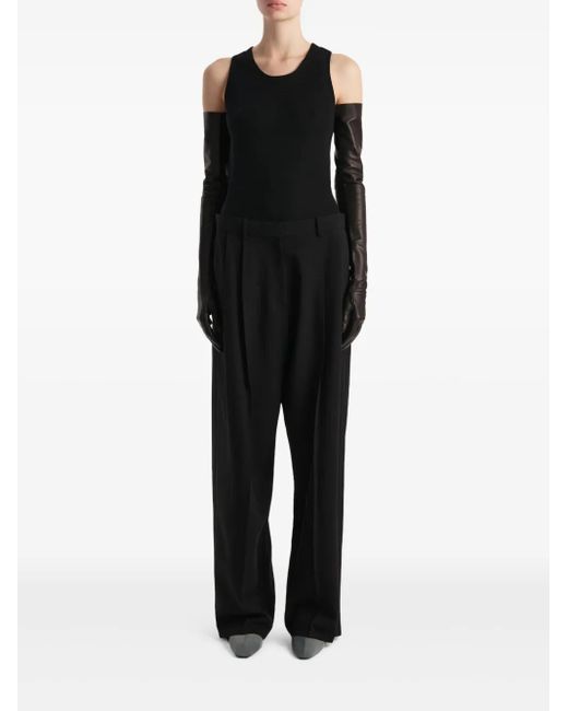 Khaite Black Sleeveless Top