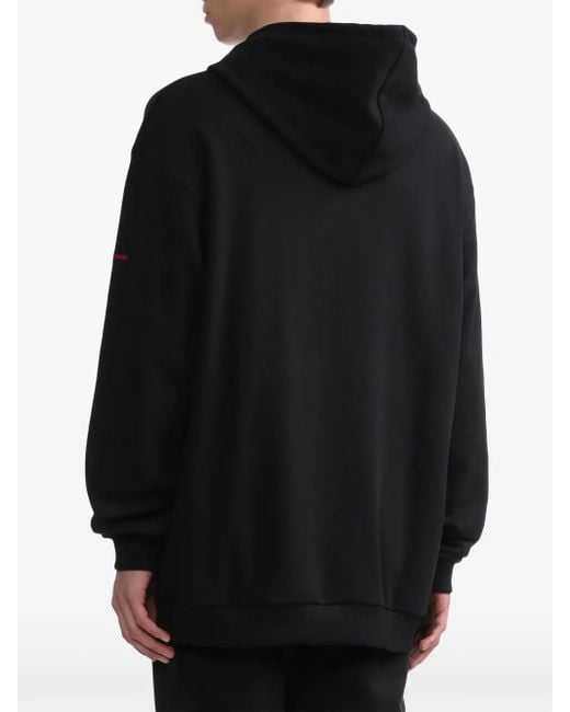 メンズ Fred Perry X Raf Simons ロゴ パーカー Black