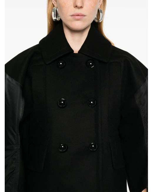Sacai Black Coats & Jackets