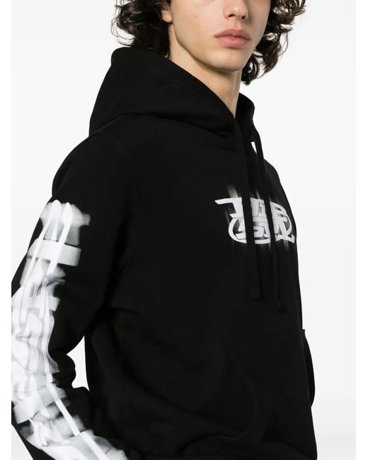DIESEL Black S-Ginn-Hood-N Cotton Hoodie for men