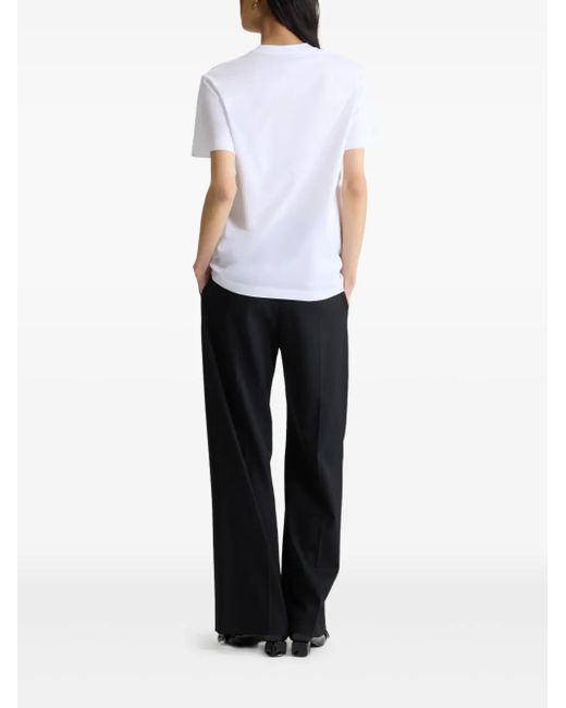 Patou White Logo-Appliqué T-Shirt
