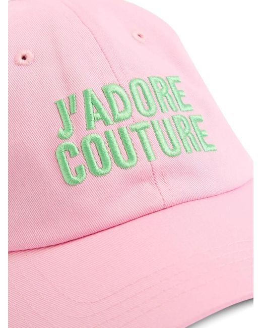 Juicy Couture Pink Embroidered-Logo Cap