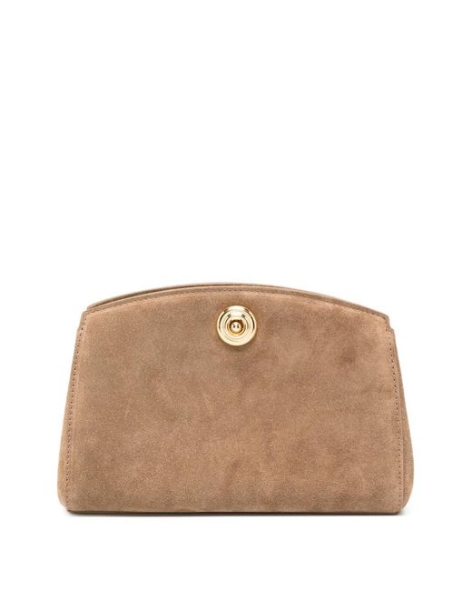 Liffner Natural Pochette En Daim À Fermoir Loquet