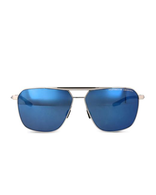 Occhiali Da Sole Squadrati di Porsche Design in Blue da Uomo