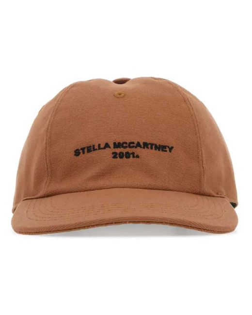 Stella McCartney Brown Baseballkappe Mit Logo-Stickerei