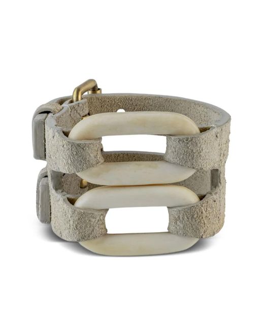 Bracelet En Cuir Parts Of 4 en coloris Metallic