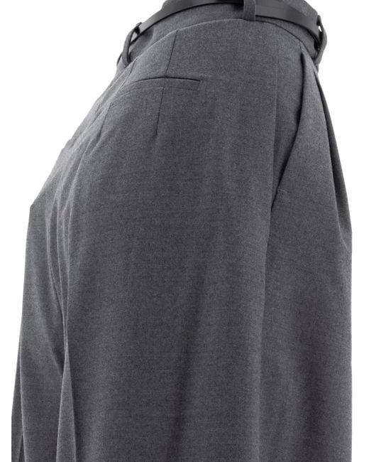 Sportmax Gray Sportmax Wool Stretch Trousers