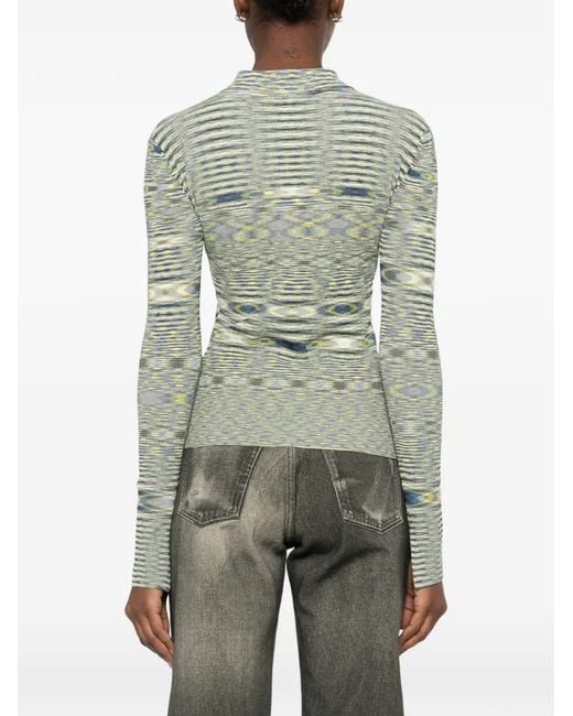 Ganni Green Recycled Viscose Polyamide Jersey