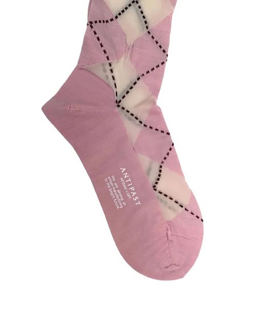 Antipast Purple Argyle Socks