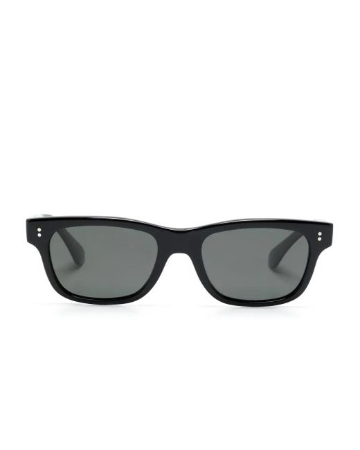 Oliver Peoples Gray Rosson Rectangle-Frame Sunglasses