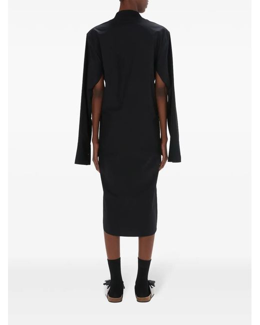 J.W. Anderson Black Belted Cotton Dress