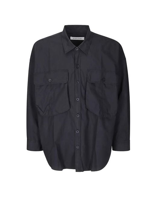 sunflower Blue Big Flap-Pocket Shirt for men