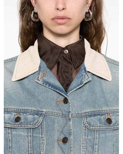 The Row Blue Jorelle Jacket In Cotton
