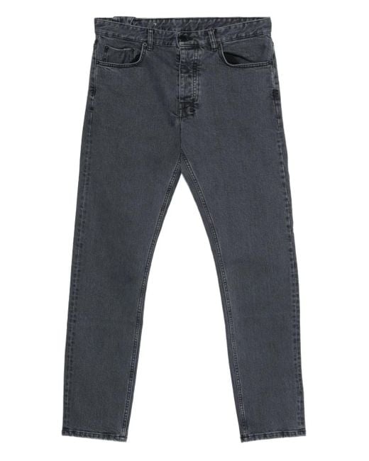 Ksubi Gray Button-Fly Straight Jeans for men