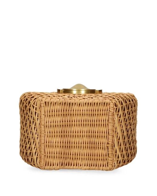 Cult Gaia Metallic Woven Tote Bag