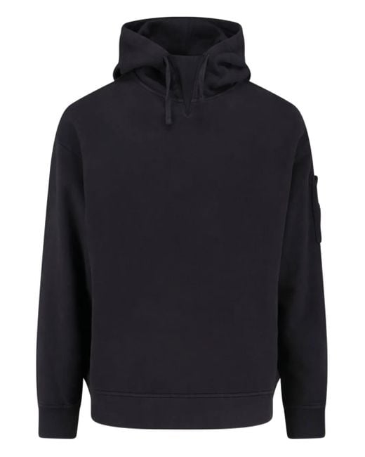 メンズ C P Company ポケット スウェットパーカー Blue