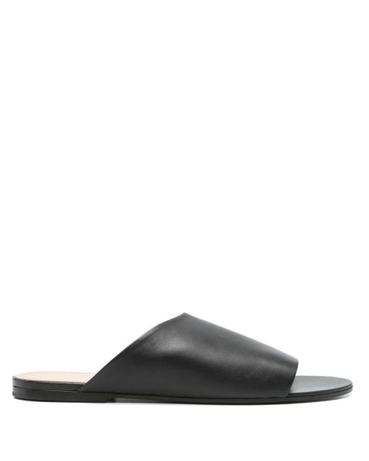 The Row Black Signum Sandals