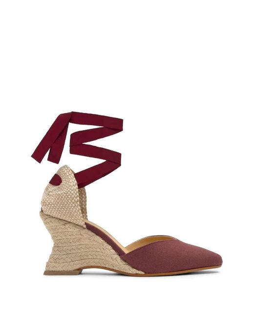 Castaner Red Jud Wedge Espadrilles