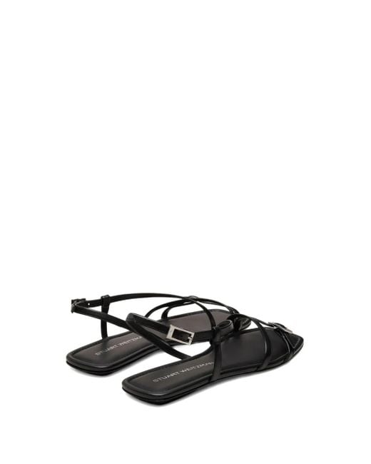 Stuart Weitzman Black Georgie Sandals