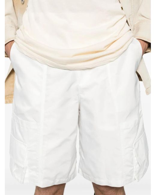Feng Chen Wang Klassische Cargo-Shorts in White für Herren