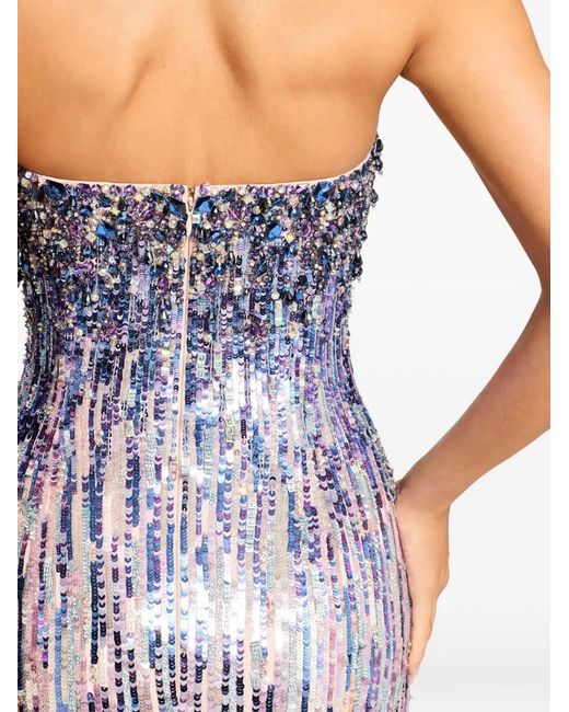 Jenny Packham Pink Honesty Sequin-Embellished Maxi Dress