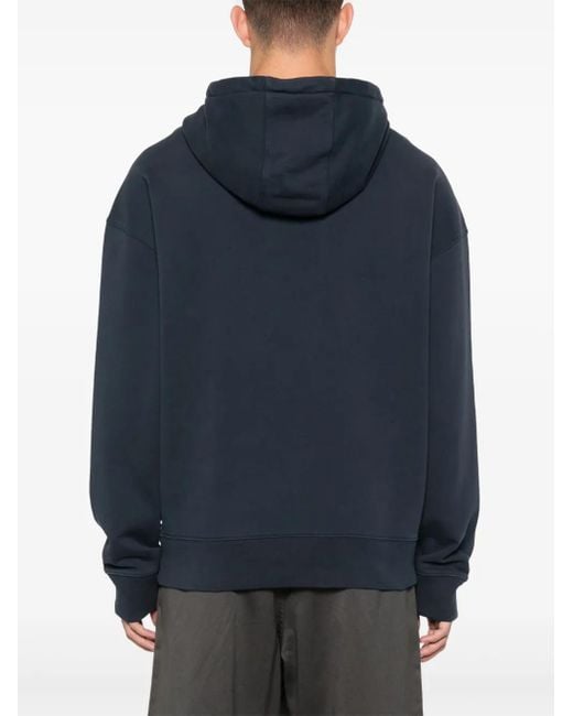 Maison Kitsuné Blue Bold Fox Head-Patch Hoodie for men