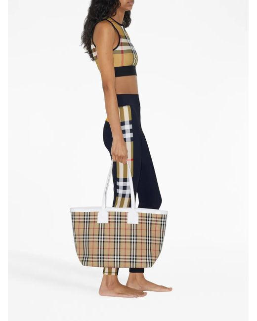 Burberry Black Zadie Cropped Check Top