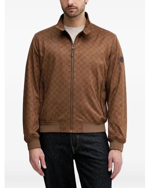 Joop! Brown Patterned Zip Jacket for men