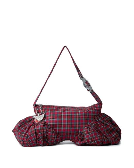 Bolso de hombro Camille a cuadros Chopova Lowena de color Purple