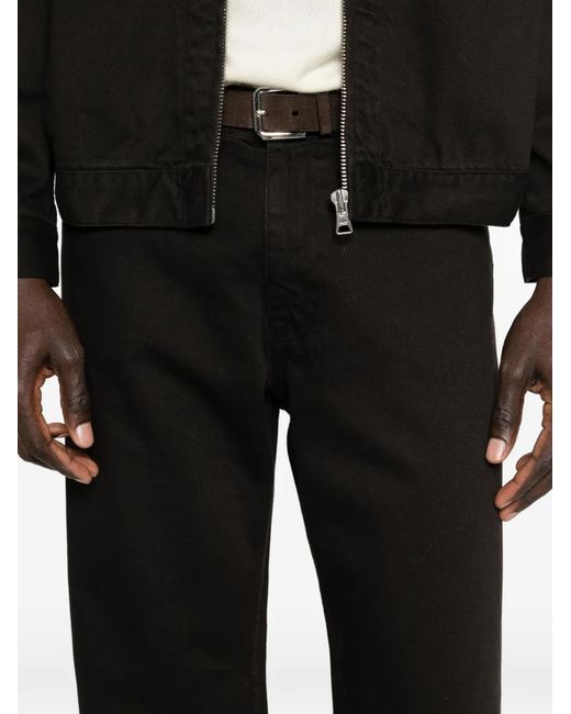 NN07 Black Otis 1874 Belt-Loop Jeans for men