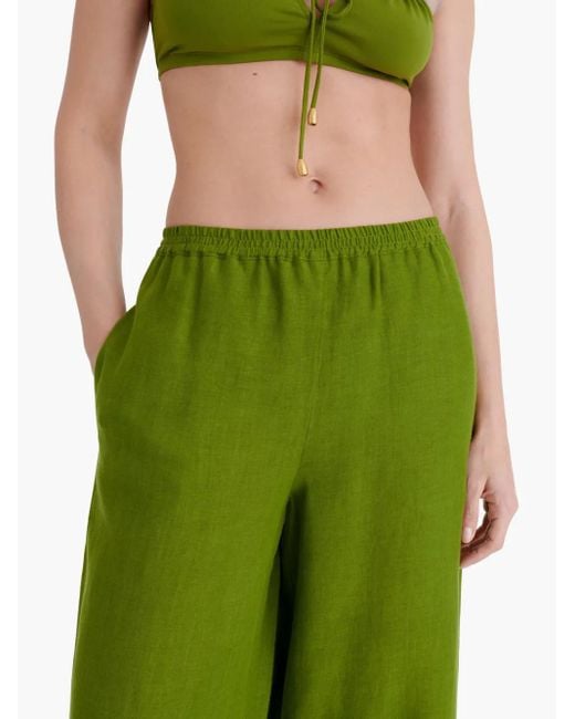 Eres Green Select Wide-Leg Trousers
