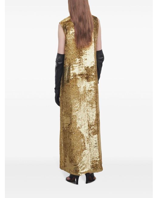 The Row Metallic Louane Maxi Dress