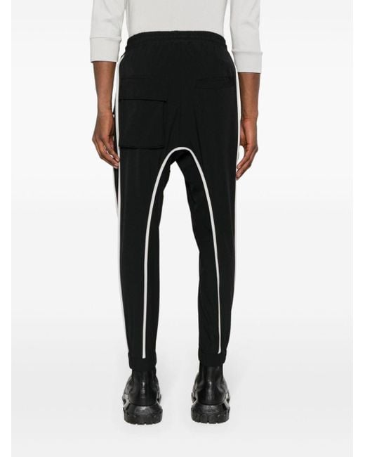 Thom Krom Black Contrasting-trim Technical-jersey Trousers for men