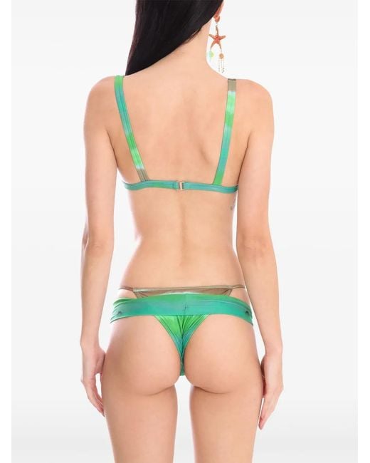 Amir Slama Green X Jade Picon Tie-Dye Bikini
