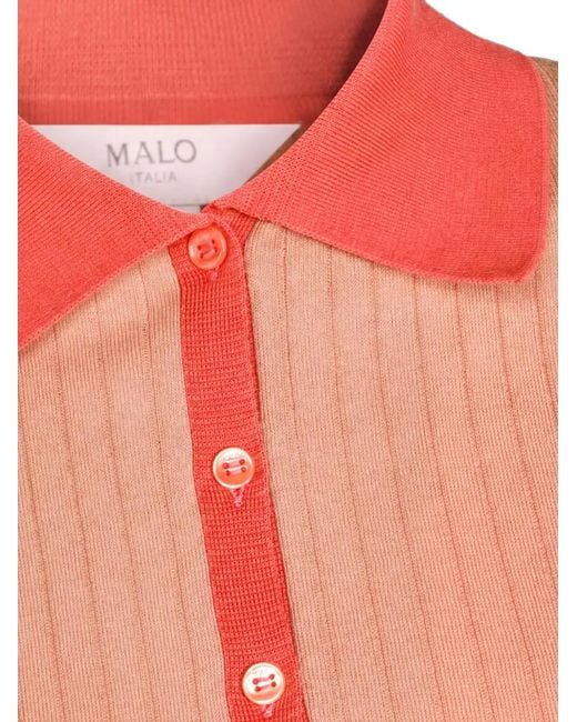 Malo Pink Makò Polo Top