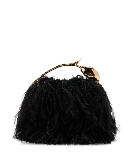 Erdem Black Mini Bloom Tote Bag