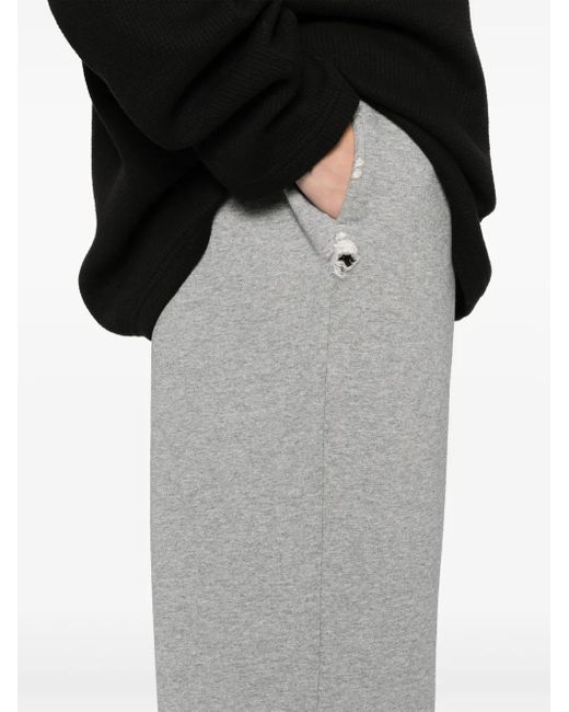 Mainless Gray Distressed Track Trousers