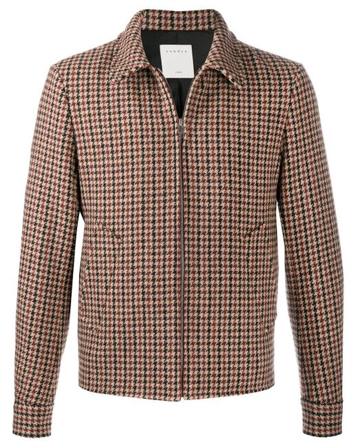 Sandro Multicolor Camille Houndstooth Jacket for men