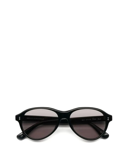 Chimi Black Tome Round-Frame Sunglasses