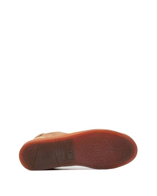 Officine Creative Brown Karma Suede Lace-Up Sneakers