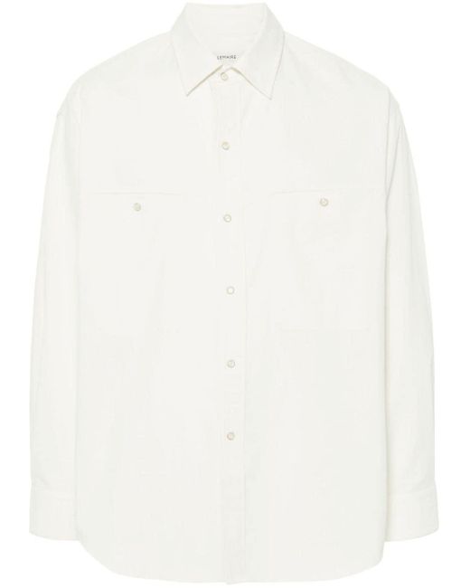 Lemaire ツイル シャツ White