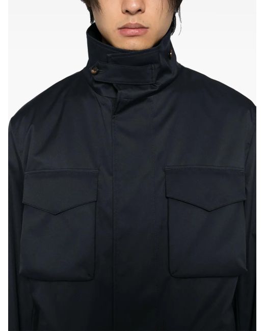 Dolce & Gabbana Blue Technical-Fabric Padded Jacket for men