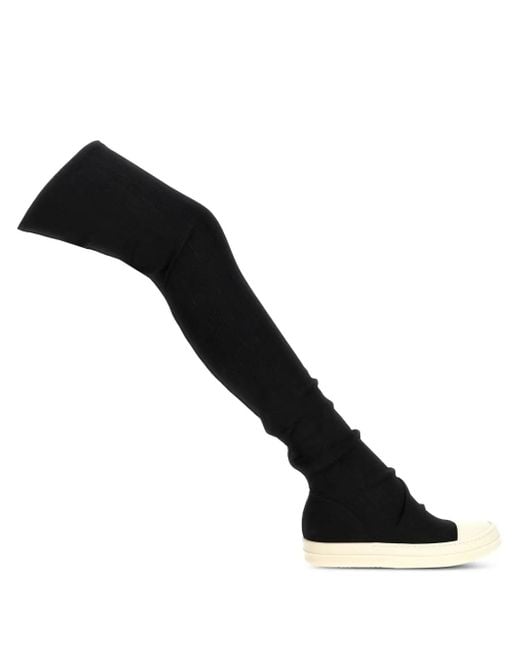 Rick Owens Soklaarzen Van Stretch-Stof in het Black